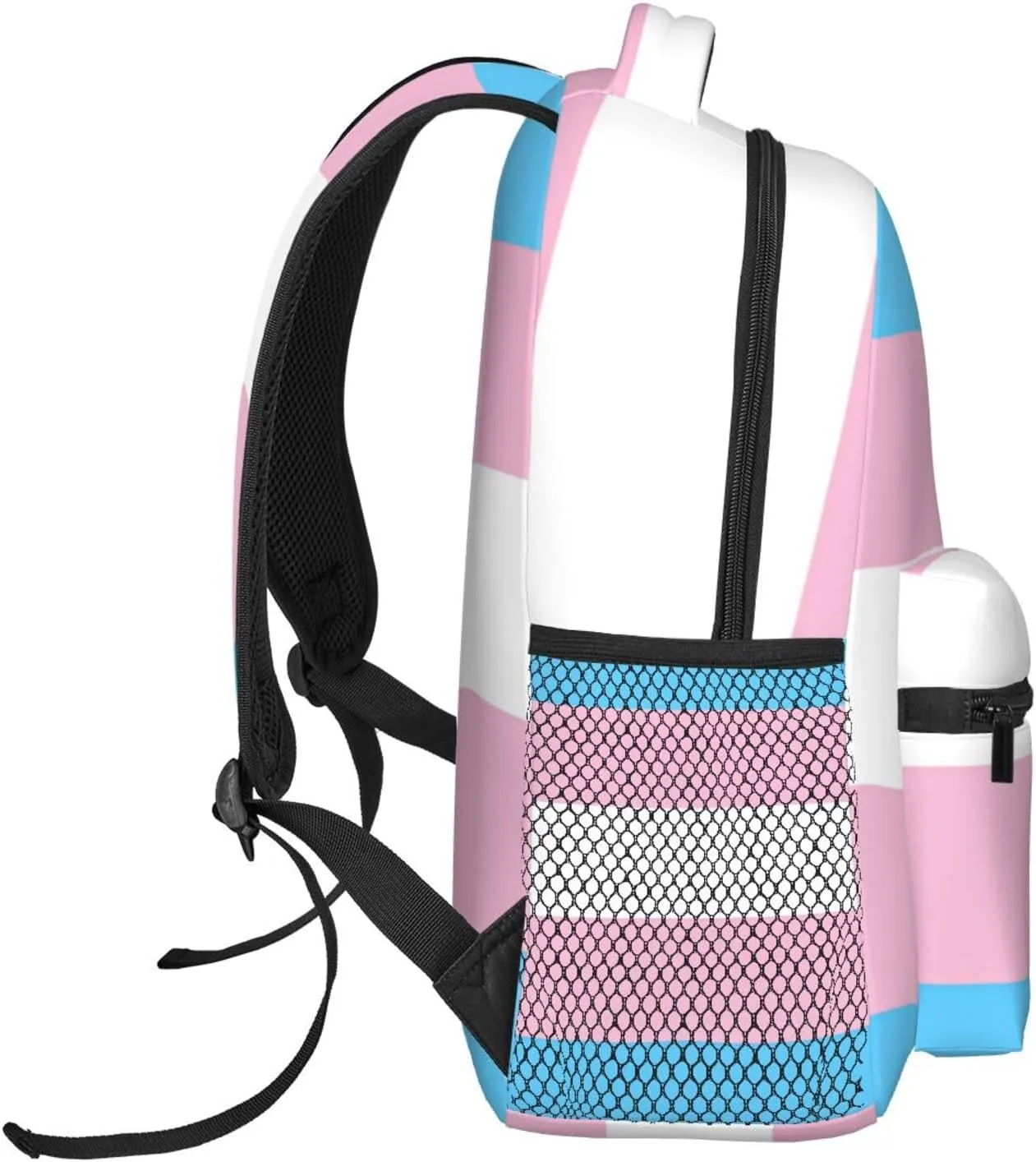 Transgender Pride Flag Backpack Lightweight Laptop Backpack Casual Daypack Travel Double Shoulder Bag For Women Men