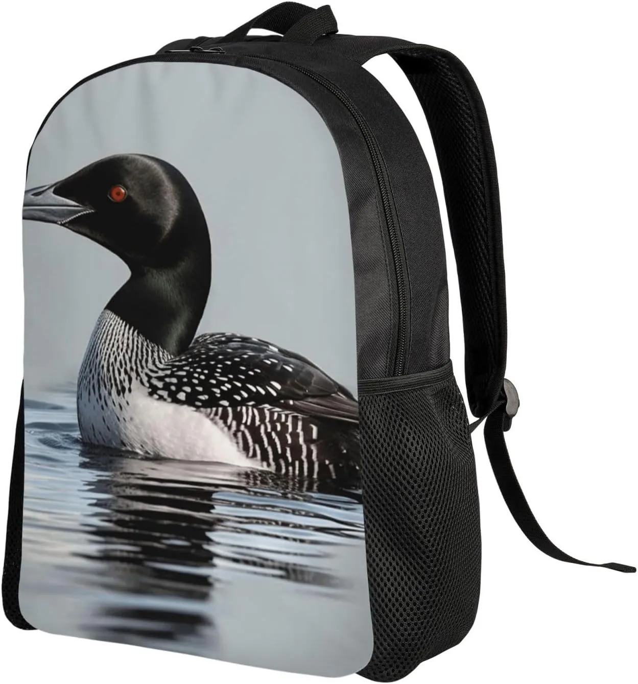 Travel Backpack for Women Men Lightweight 17 inch Laptop Bag Loon Nature Bird Backpack Casual Daypack