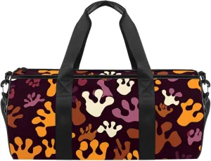 Travel Bag,Mens Gym Bag,Womens Gym Bag,Bones and Paw Print,Sports Bag