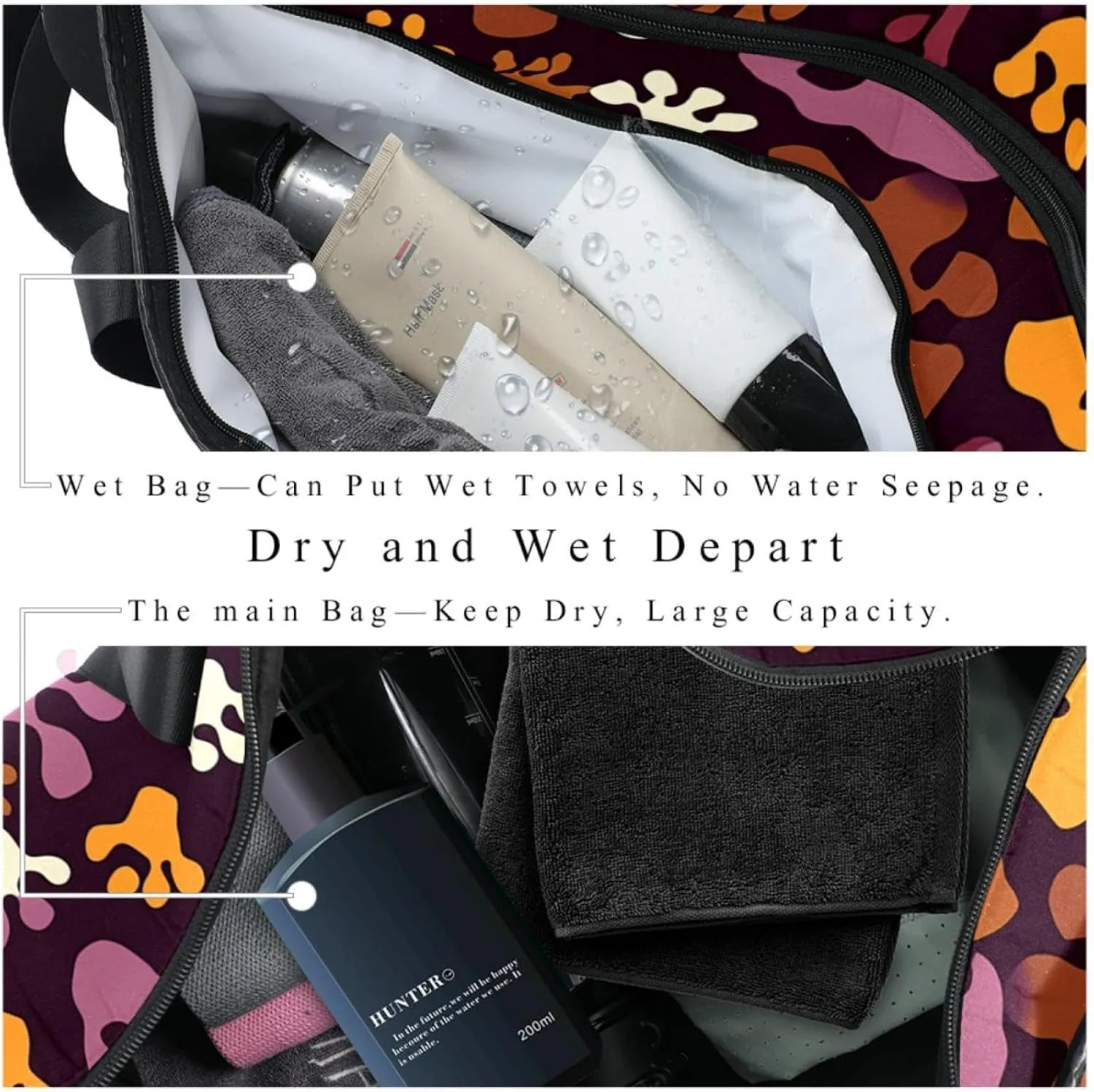 Travel Bag,Mens Gym Bag,Womens Gym Bag,Bones and Paw Print,Sports Bag