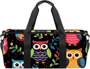Travel Bag,Mens Gym Bag,Womens Gym Bag,Cartoon Cute Owl,Sports Bag