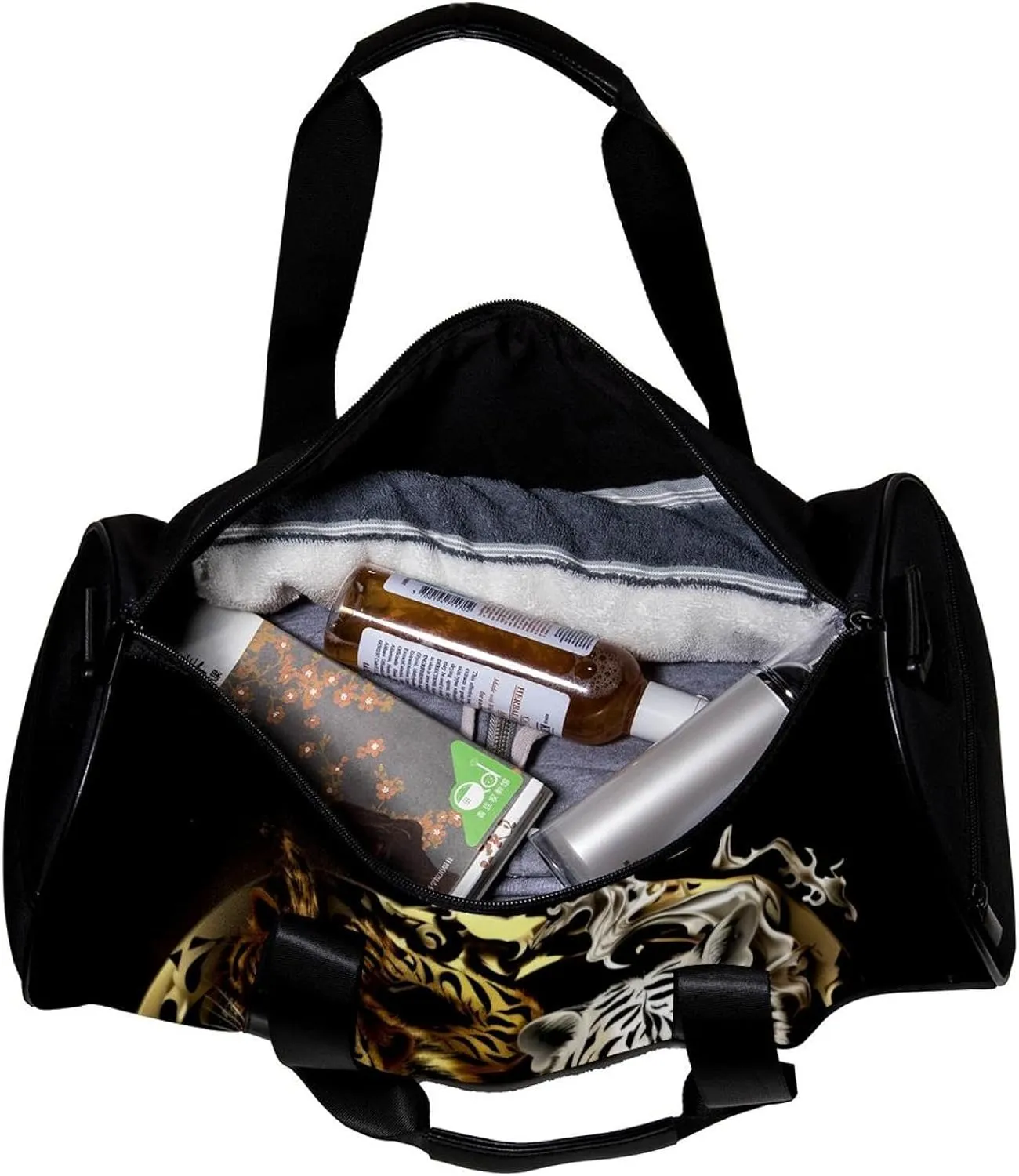 Travel Bag,Mens Gym Bag,Womens Gym Bag,Dragon Tiger Tai Chi Gossip,Sports Bag