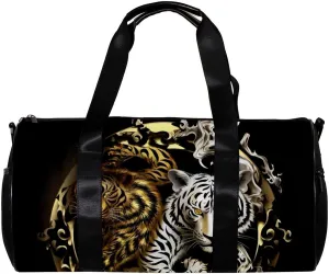 Travel Bag,Mens Gym Bag,Womens Gym Bag,Dragon Tiger Tai Chi Gossip,Sports Bag