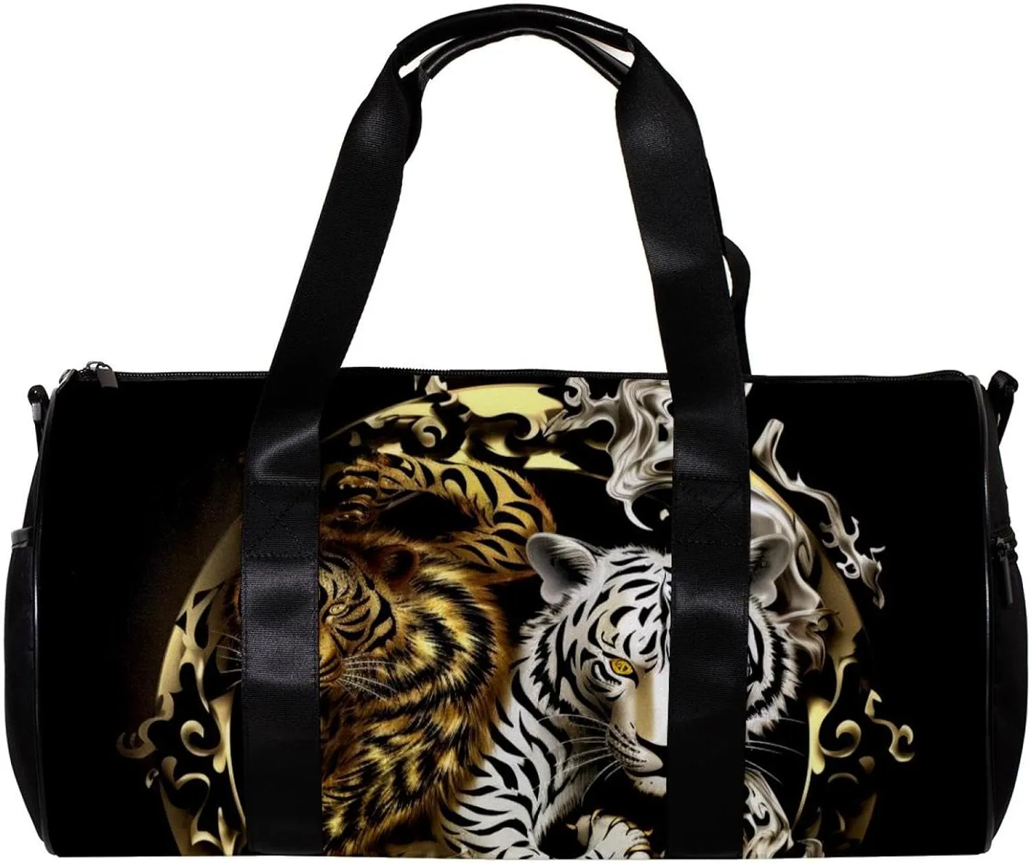 Travel Bag,Mens Gym Bag,Womens Gym Bag,Dragon Tiger Tai Chi Gossip,Sports Bag