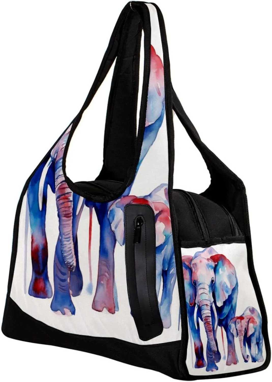 Travel Bag,Mens Gym Bag,Womens Gym Bag,Elephant Mother and Nver,Sports Bag
