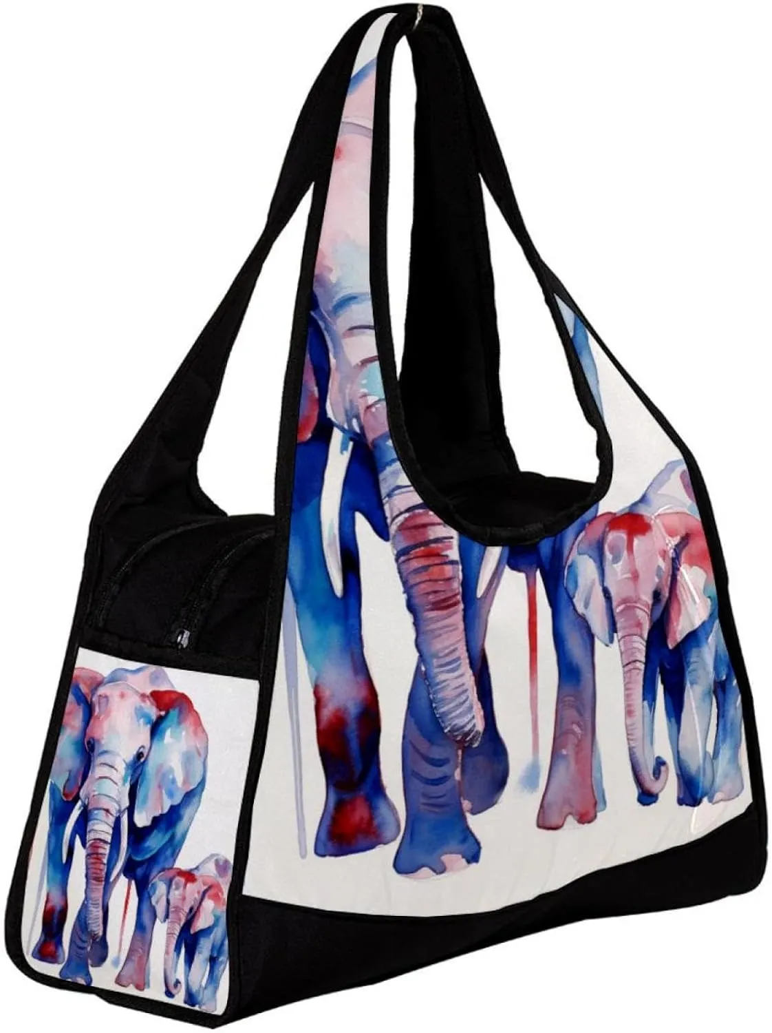 Travel Bag,Mens Gym Bag,Womens Gym Bag,Elephant Mother and Nver,Sports Bag