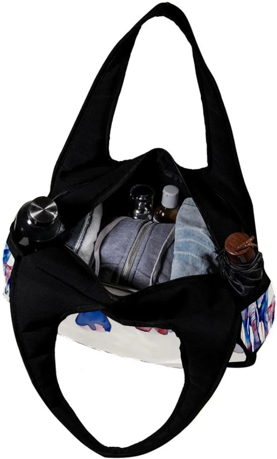 Travel Bag,Mens Gym Bag,Womens Gym Bag,Elephant Mother and Nver,Sports Bag