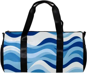 Travel Bag,Mens Gym Bag,Womens Gym Bag,Sea Blue Green Wave,Sports Bag