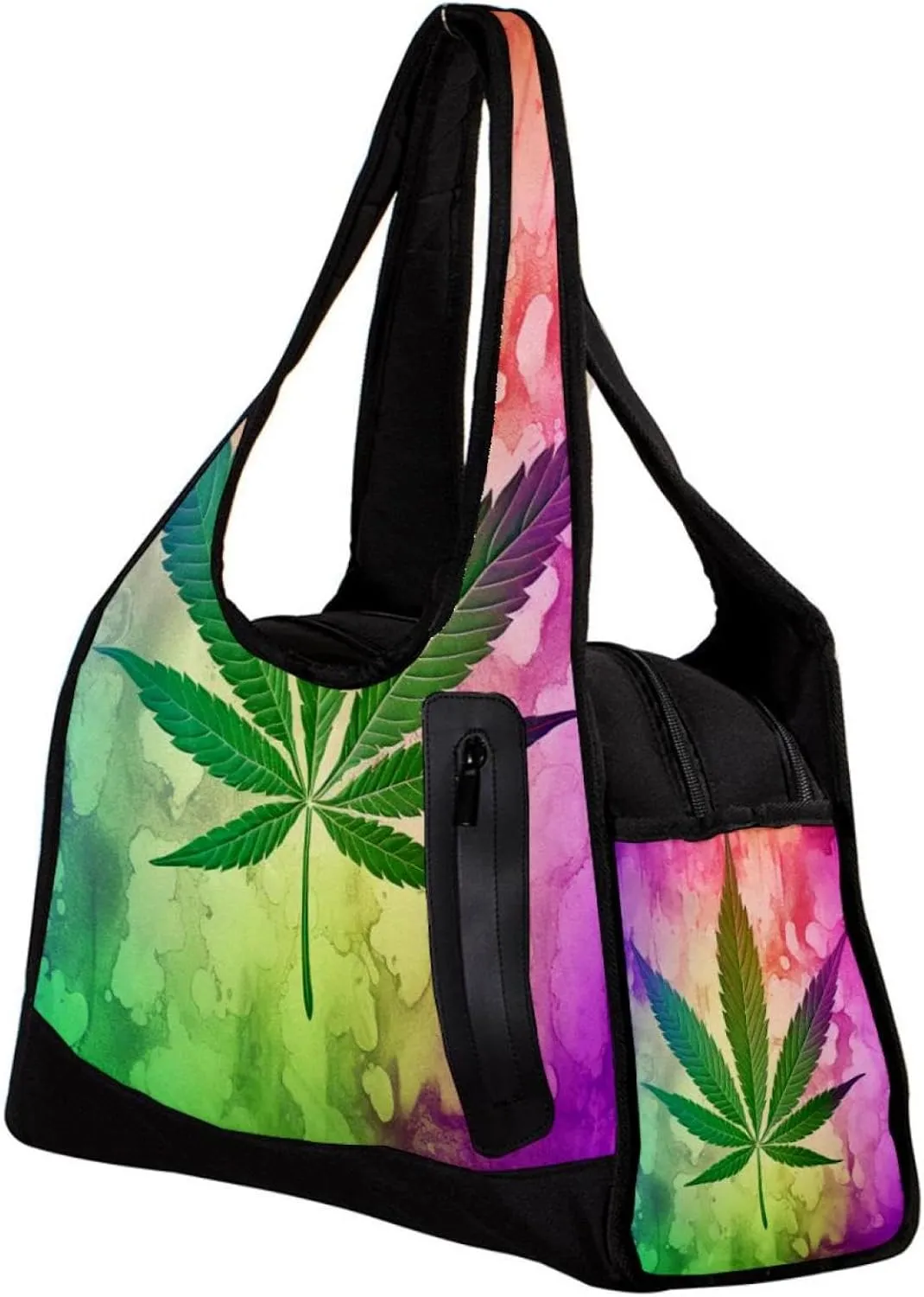 Travel Bag,Mens Gym Bag,Womens Gym Bag,Vintage Plant Purple Leaves,Sports Bag