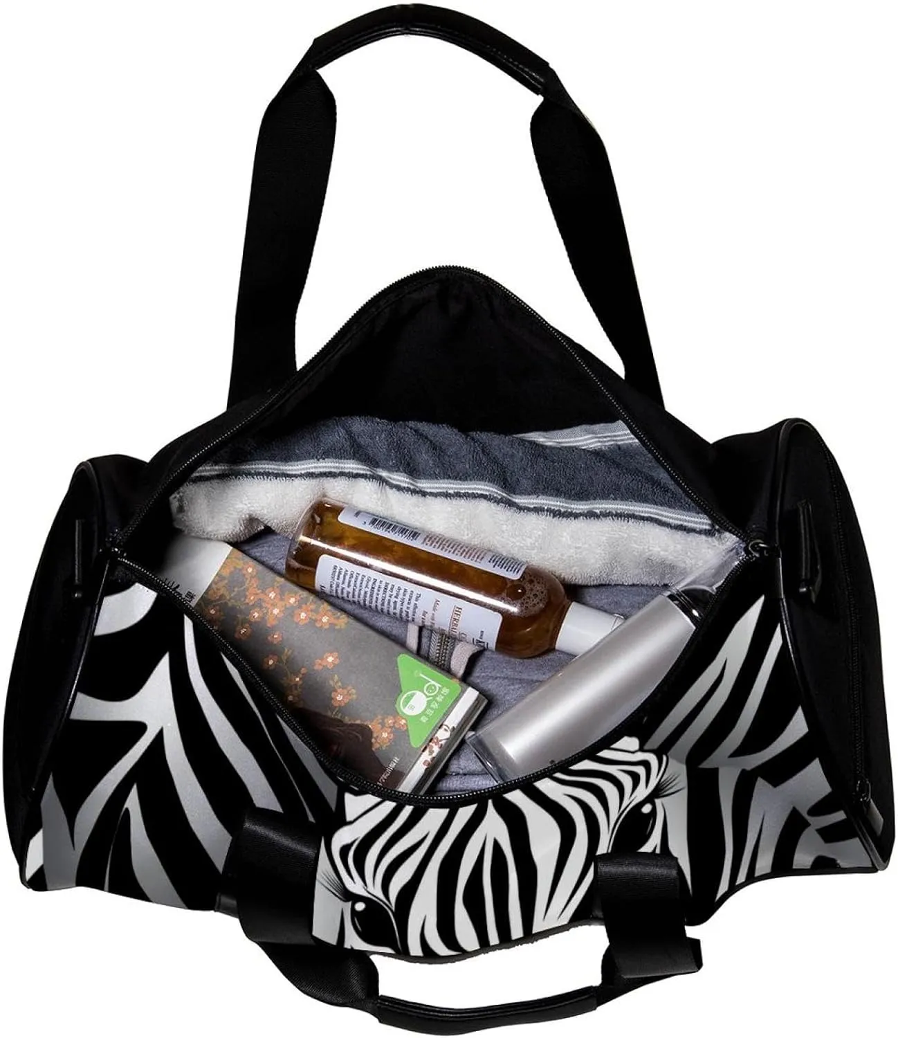 Travel Bag,Mens Gym Bag,Womens Gym Bag,Zebra Stripe,Sports Bag