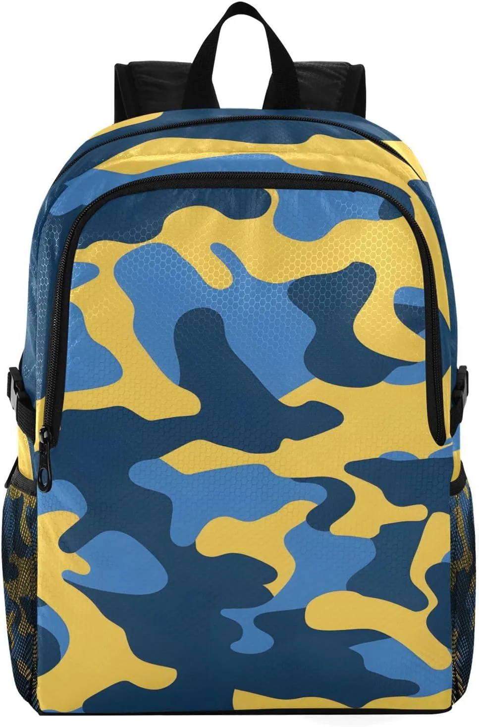 Travel Hiking Daypack Foldable Packable Backpack Blue Yellow Camouflage Waterproof Lightweight Casual Rucksuck for Men Women