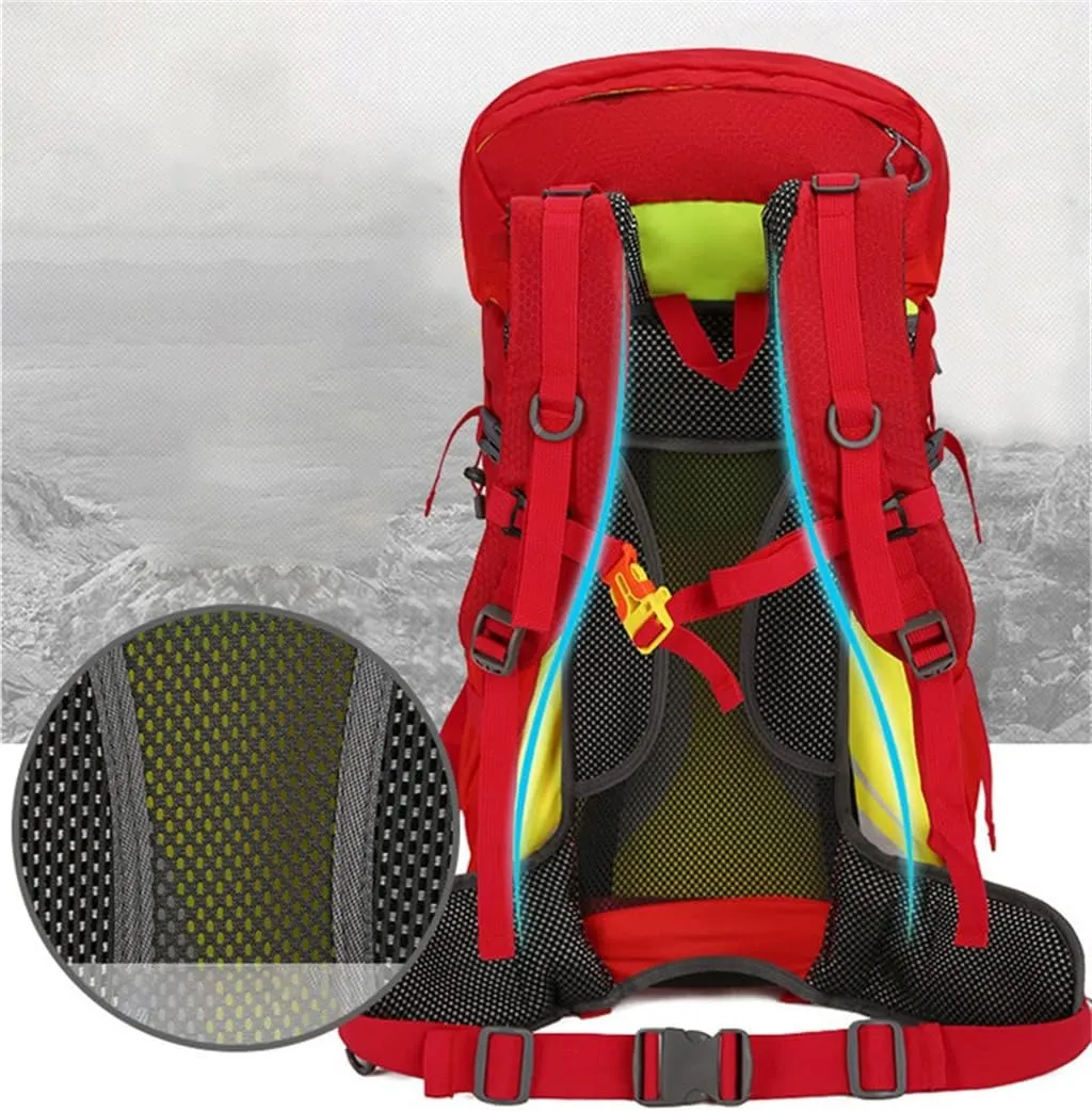 Travel Sports Backpack Camping Bag Multi Pocket Outdoor Bag 40L Hiking Backpack(E)