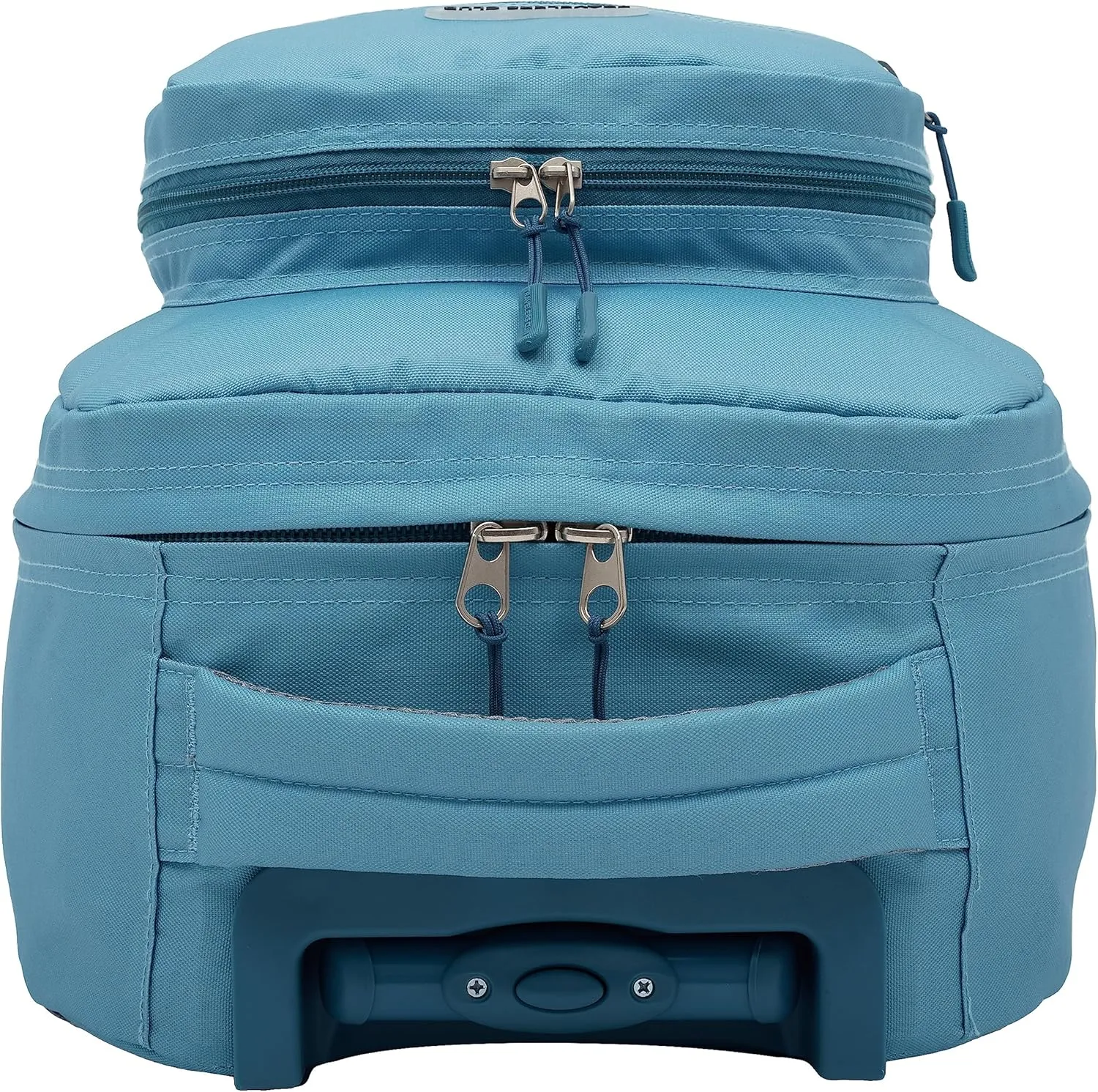 Travelers Club Rolling Backpack, Aqua, 18 Inch