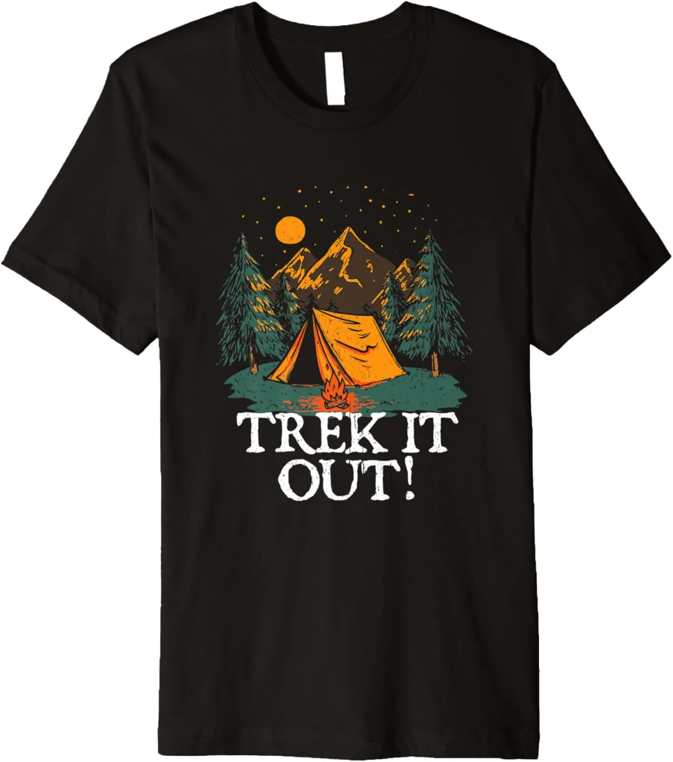 Trek it Out! Hiking Mountain Hiker Summit Camping Vacation Premium T-Shirt