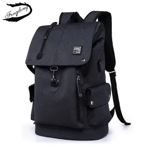 Trendy Travel Backpack Laptop Bag - Fashionable & Functional - Available in Black & Gray