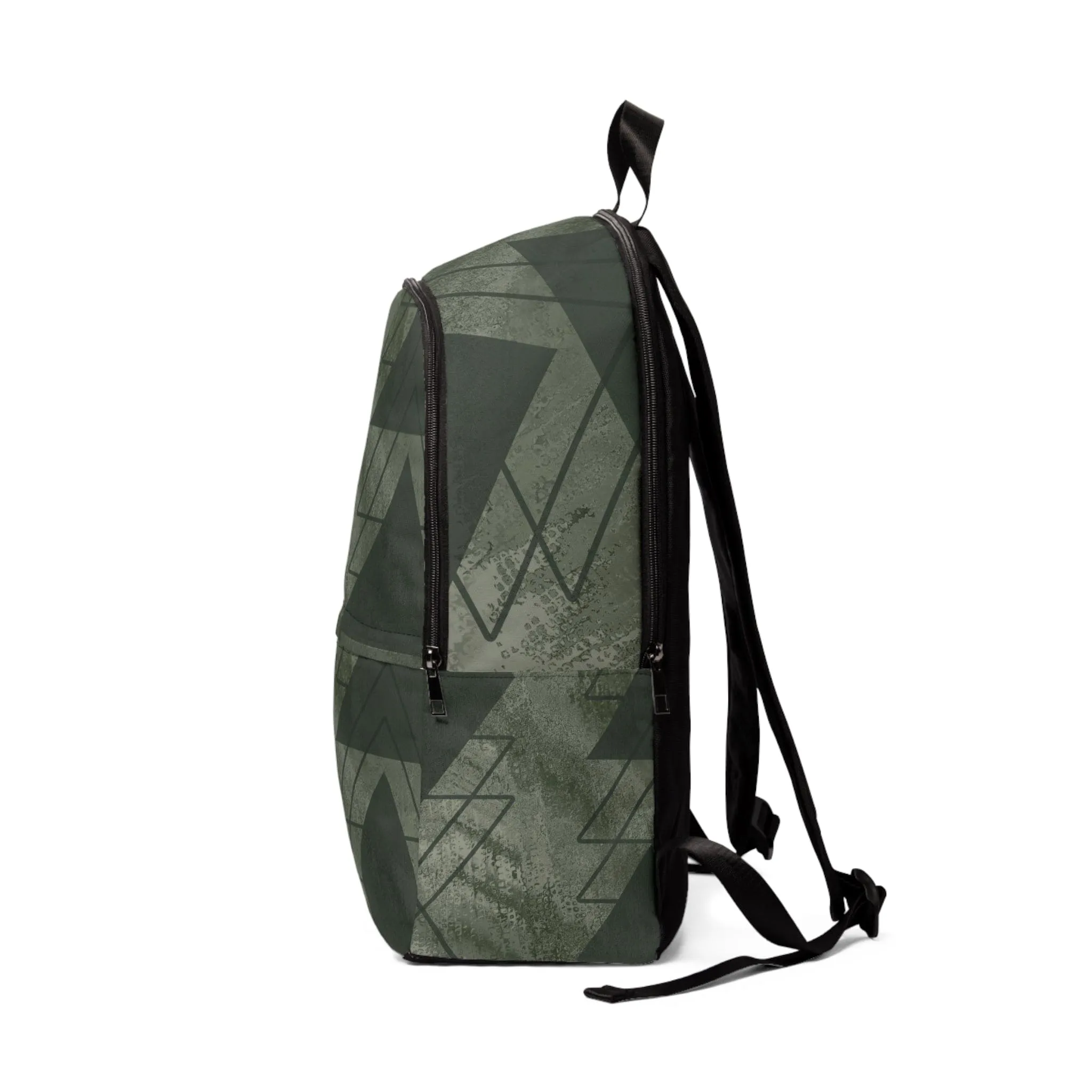 Triangular Waterproof Fashion Green Olive Backpack Colorblock Act fast Expert help