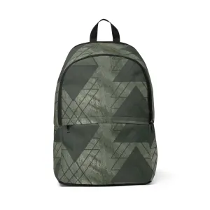 Triangular Waterproof Fashion Green Olive Backpack Colorblock Act fast Expert help