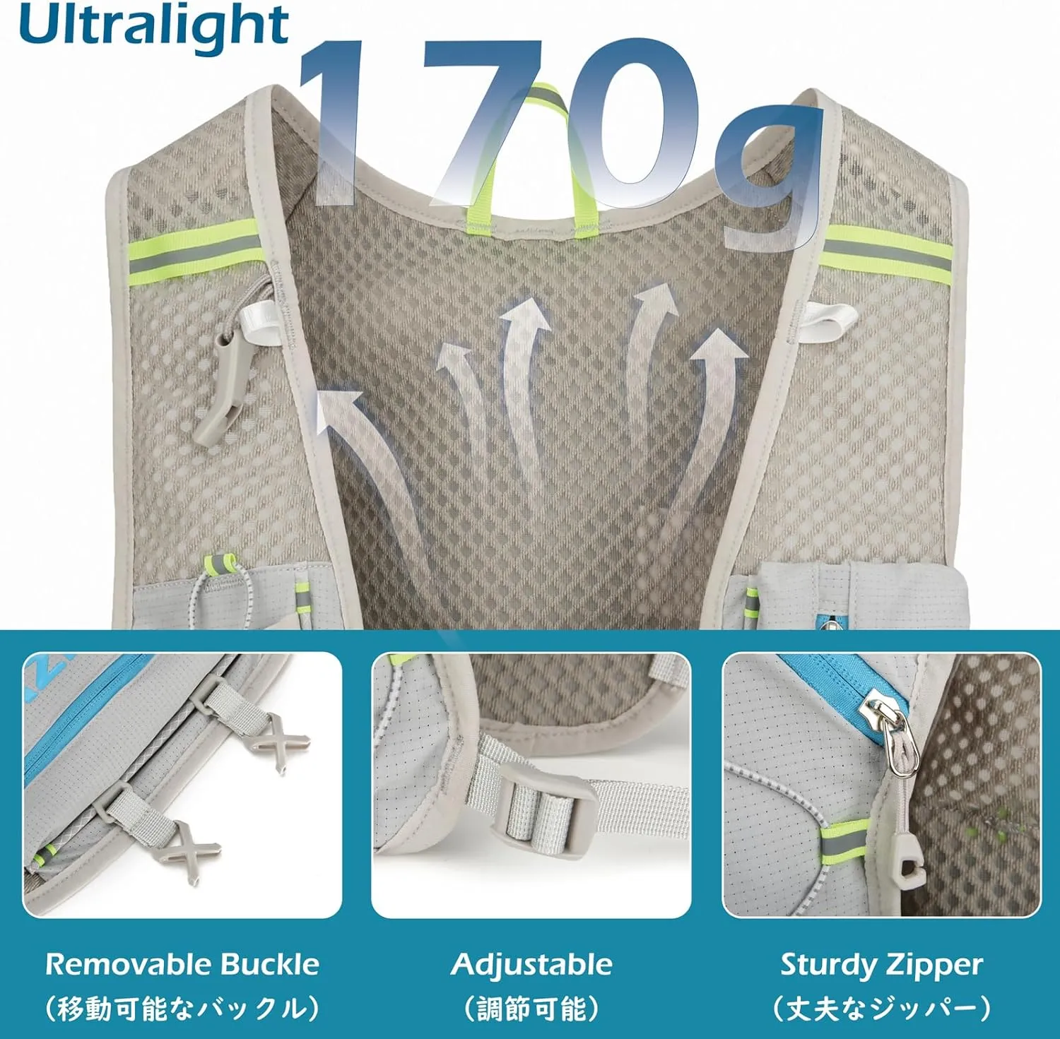 TRIWONDER Running Hydration Vest 5L 7L Lightweight Hydration Pack Backpack Hydro Daypack for Trail Marathoner Running Race Cycling Daypack