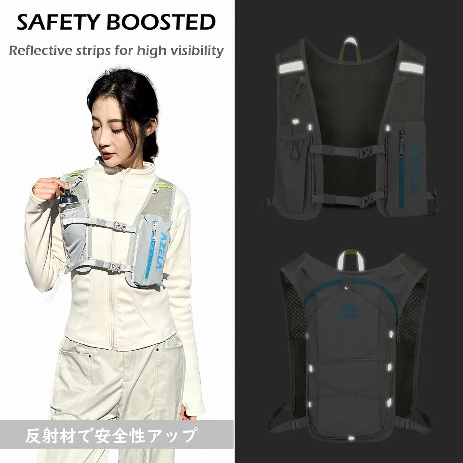 TRIWONDER Running Hydration Vest 5L 7L Lightweight Hydration Pack Backpack Hydro Daypack for Trail Marathoner Running Race Cycling Daypack