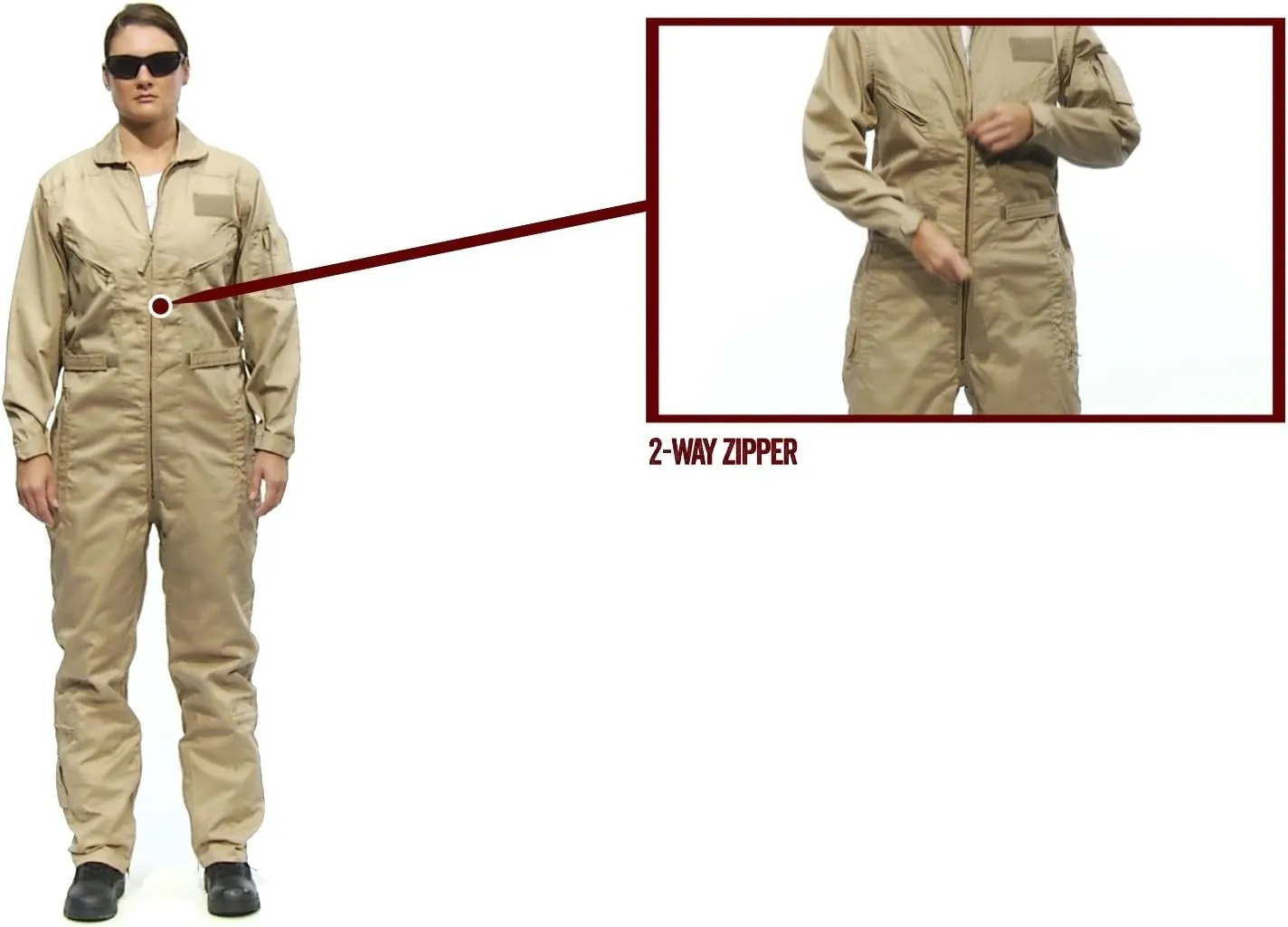 Tru-Spec 27-P Basic Flight Suit for Men - Durable Outerwear, Comfortable Design, Ideal for Aviation and Outdoor Activities