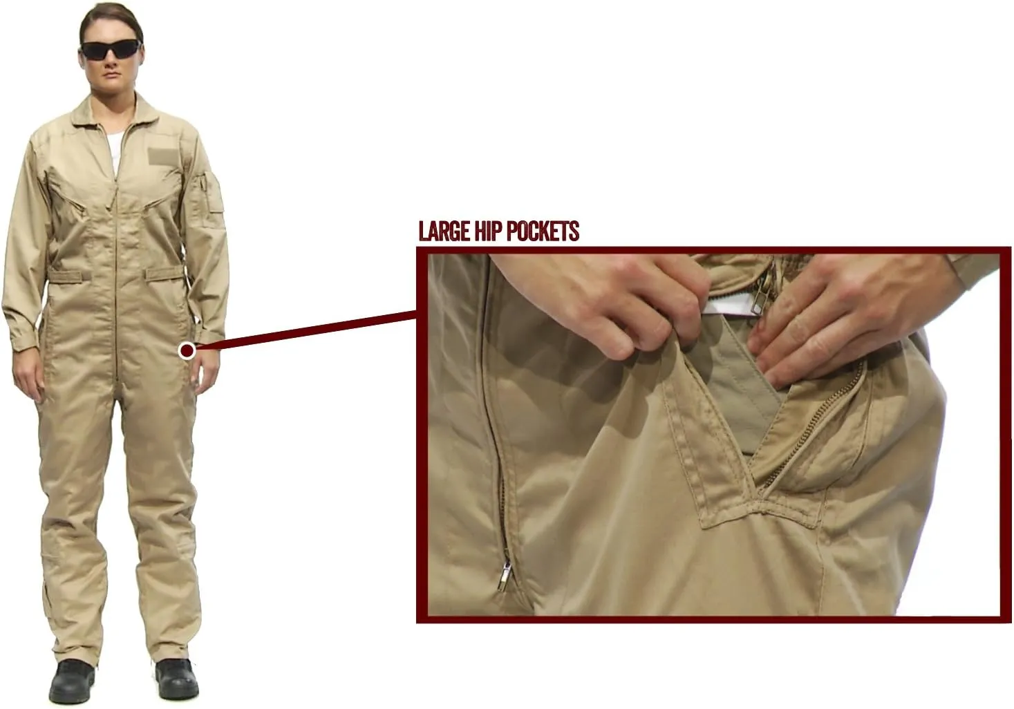 Tru-Spec 27-P Basic Flight Suit for Men - Durable Outerwear, Comfortable Design, Ideal for Aviation and Outdoor Activities