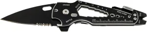 TRUE SmartKnife  15-in-1 Multi-Tool | Super Sharp Black Oxidized Pocket Knife and Multi-Tool
