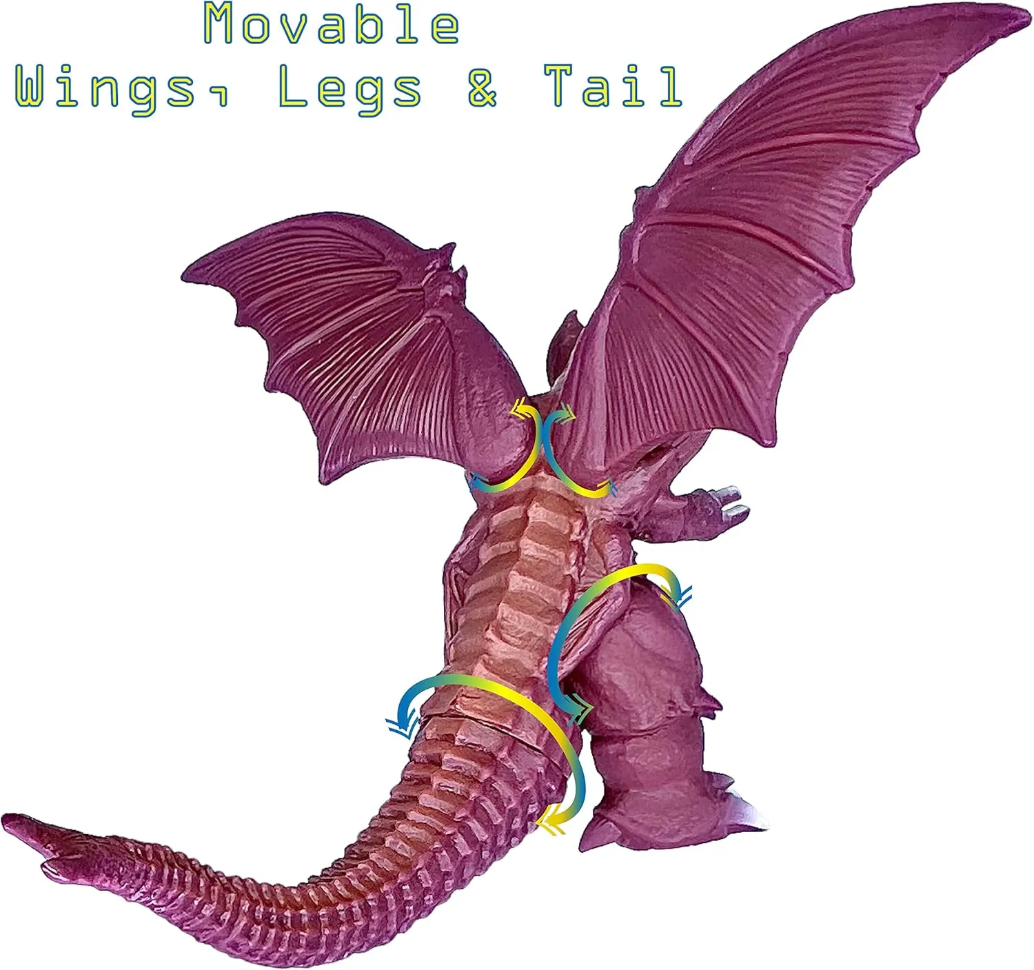 TwCare Destoroyah vs Godzilla Destroyah Action Figures Toys, Movie Series Movable Joints King of The Monsters Soft Vinyl, Travel Bag