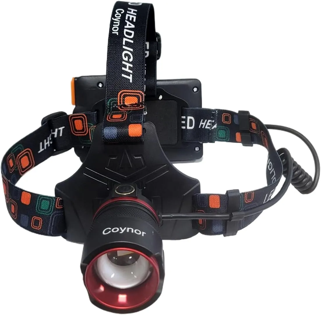 Type-C Rechargeable LED Headlamp, 5 Modes Head Light with High Lumens, Super Bright, Powerful Flash Light for Camping Hiking Outdoor Use