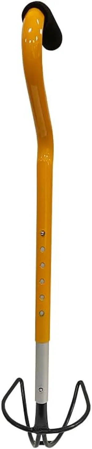 Ultimate Shotput & Hammer Retrieving Tool, Adjustable 6 Heights (24"-29"), Sturdy Steel, Deep Cup for Secure Pick-Up, Ergonomic Foam Handle, Ideal for Track & Field Athletes & Coaches