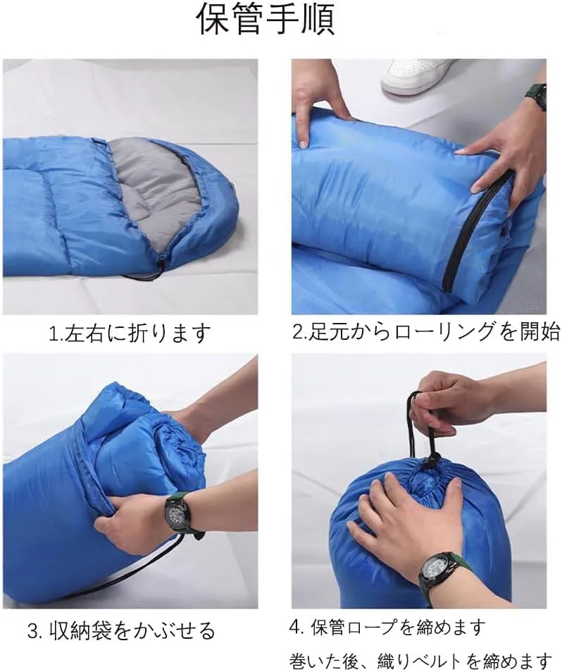 Ultra Light Sleeping Bag for Backpacking Compartment for Adults 170T Envelope 4 Seasons Hooded Travel Dirt-Proof Spacious and Comfortable Warm and Windproof