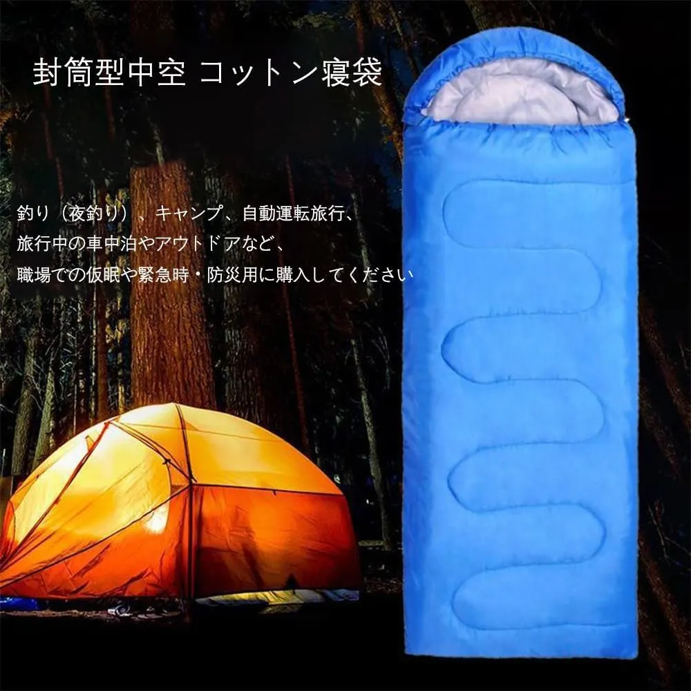 Ultra Light Sleeping Bag for Backpacking Compartment for Adults 170T Envelope 4 Seasons Hooded Travel Dirt-Proof Spacious and Comfortable Warm and Windproof