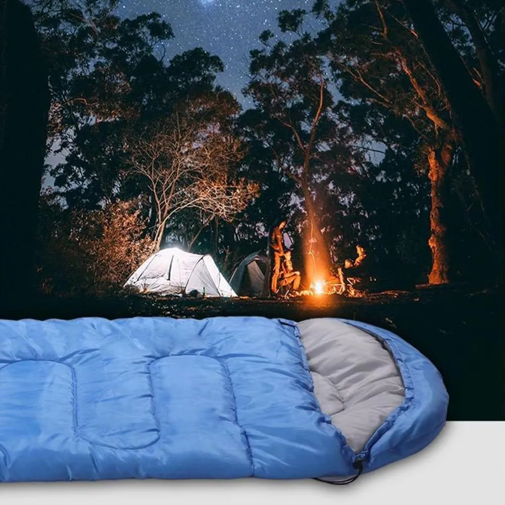 Ultra Light Sleeping Bag for Backpacking Compartment for Adults 170T Envelope 4 Seasons Hooded Travel Dirt-Proof Spacious and Comfortable Warm and Windproof