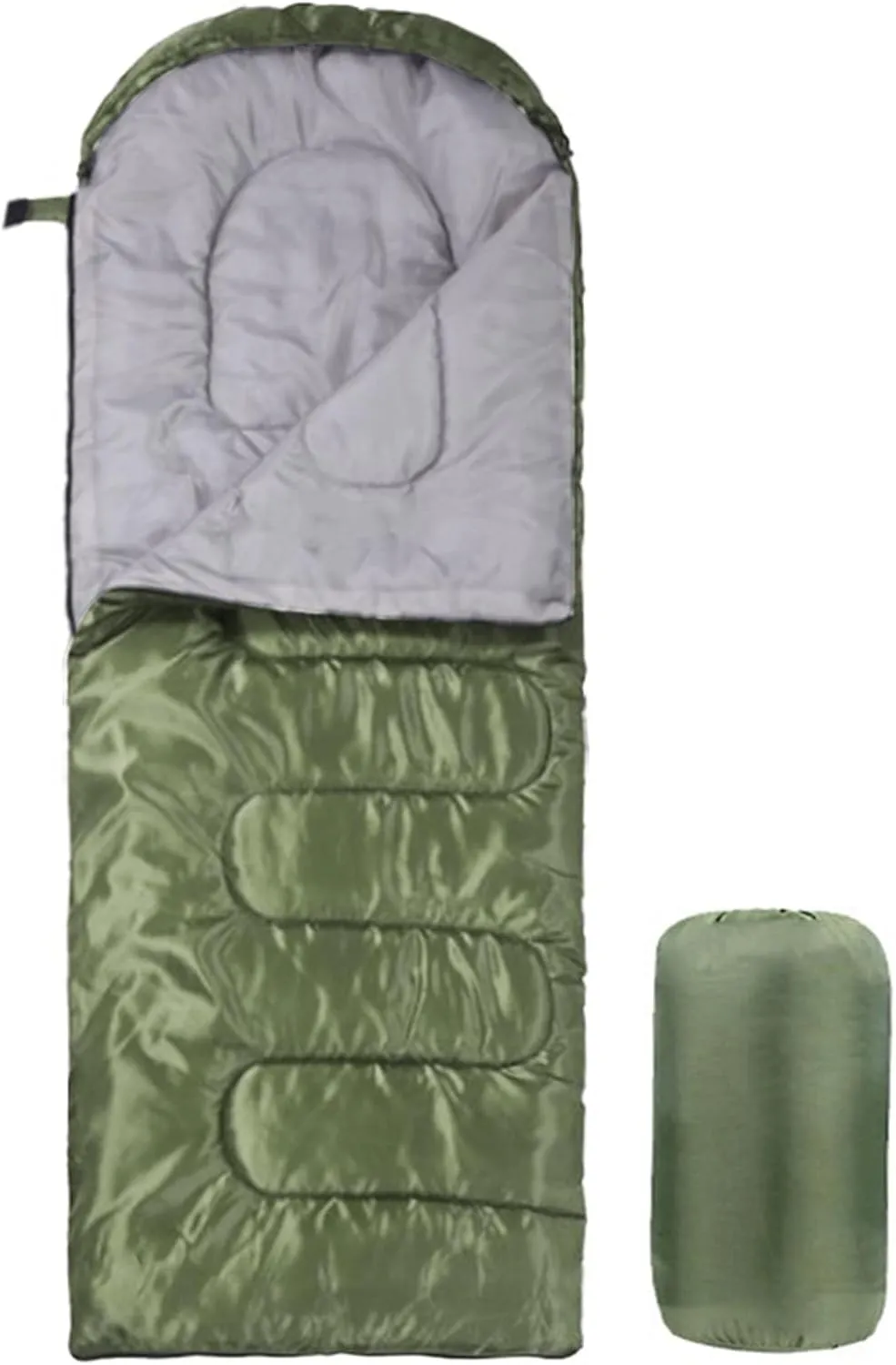 Ultra Light Sleeping Bag for Backpacking Compartment for Adults 170T Envelope 4 Seasons Hooded Travel Dirt-Proof Spacious and Comfortable Warm and Windproof