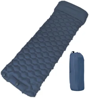Ultra-Lightweight Inflatable Sleeping Pad for Camping - 30-Second Self-Inflating Camping Air Mattress with Built-in Pump and Pillow, Camping Pad for Backpacking, Hiking, Outdoor Adventures
