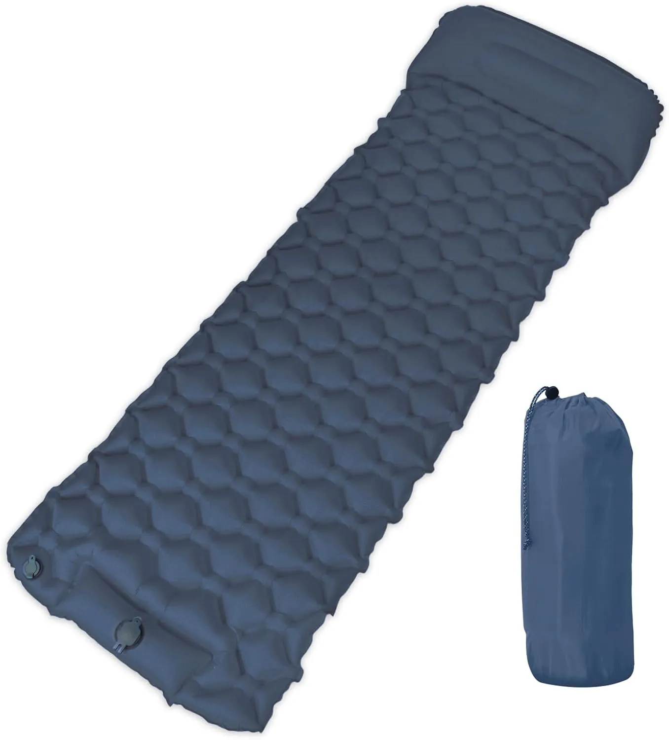 Ultra-Lightweight Inflatable Sleeping Pad for Camping - 30-Second Self-Inflating Camping Air Mattress with Built-in Pump and Pillow, Camping Pad for Backpacking, Hiking, Outdoor Adventures