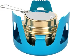 Ultra Portable Mini Alcohol Stove with Windshield | Weight Spirit Burner for Camping Backpacking BBQ | Compact Cookware Set