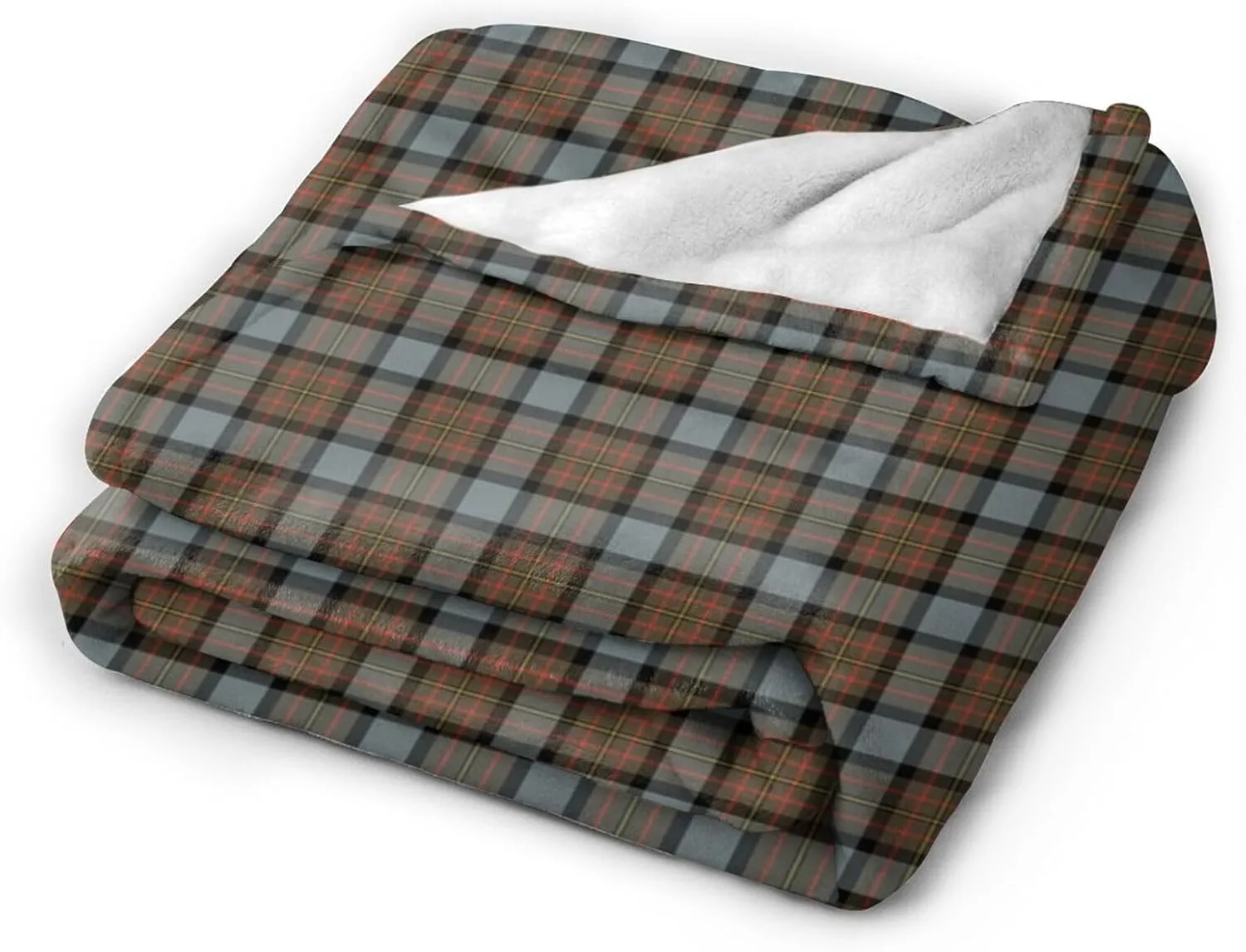 Ultra Soft Plush Throw, Maclaren Weathered Tartan Blanket Flannel Warm for Chair/Bed/Couch/Sofa 80"x60"
