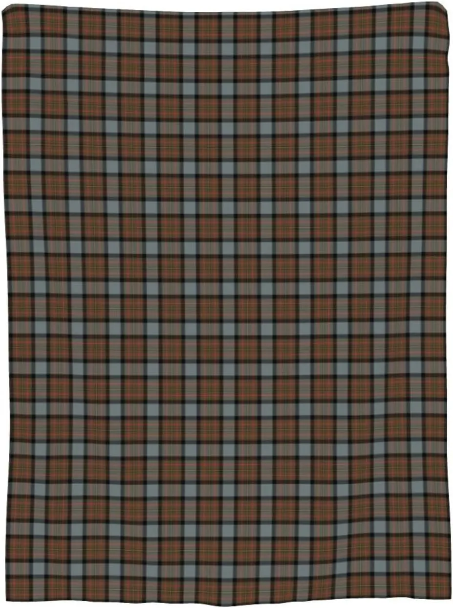 Ultra Soft Plush Throw, Maclaren Weathered Tartan Blanket Flannel Warm for Chair/Bed/Couch/Sofa 80"x60"