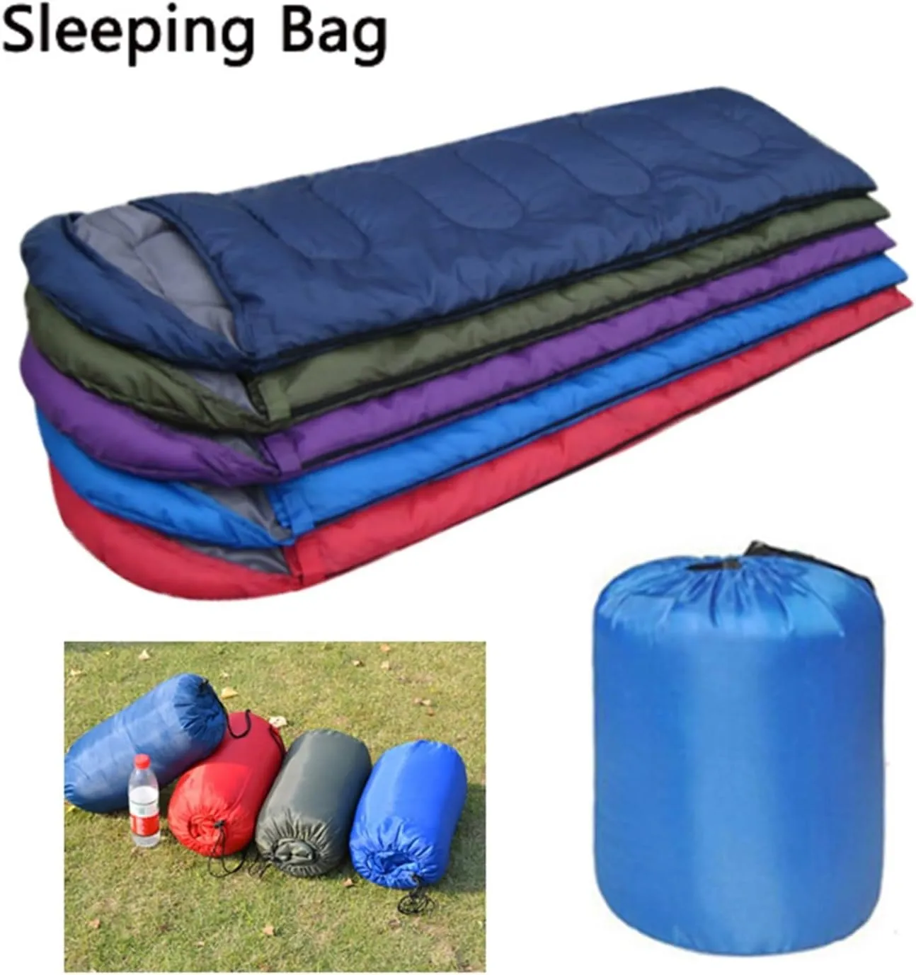 Ultralight Camping Sleeping Bag Outdoor Traveling Hiking Spring Summer Autumn Waterproof Envelope Backpacking Equipment