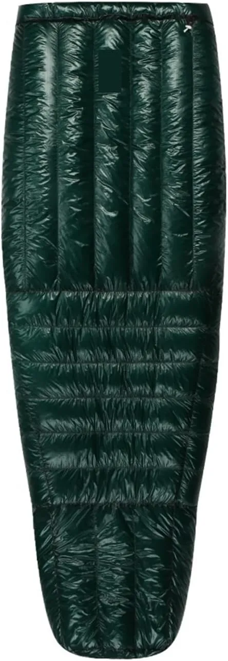 Ultralight Down Sleeping Bag -5°F 800FP for Winter Camping & Hiking, 10D Fabric, Windproof Twilight Quilt(Twilight-White-L)