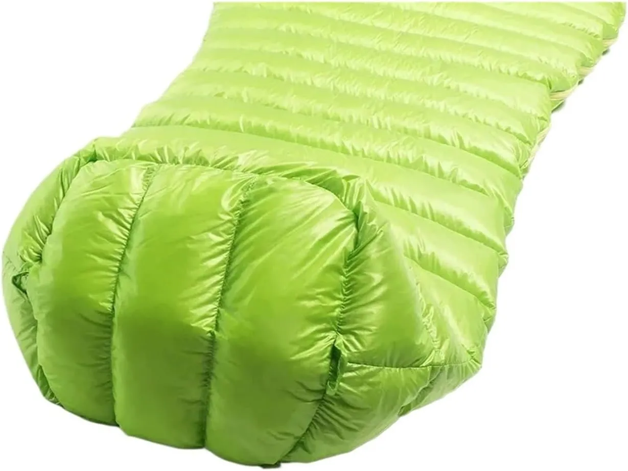 Ultralight Goose Down Mummy Sleeping Bag for Outdoor Camping - Three-Season Comfort and Warmth