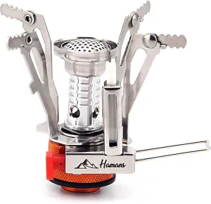 Ultralight Portable Outdoor Backpacking Stove Camping Stoves Gas Stoves with Piezo Ignition (Only Stove)