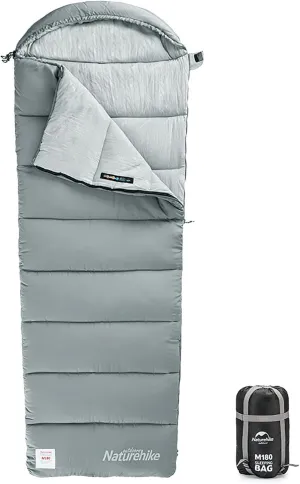 Ultralight Sleeping Bag 25°F-54°F with Hood Great for 3-4 Season Traveling Camping Outdoor Activities Family Camping Mountaineering car Camping,Machine Washable No-Snag Zipper