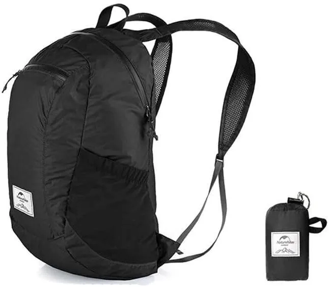 Ultralight Waterproof Backpack – Ideal for Outdoor Adventures & Travel Black, 18.89 x 10.23 x 7.48 in