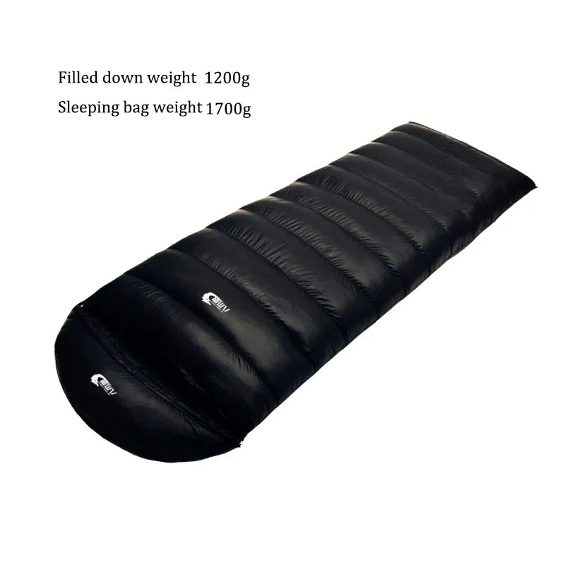 Ultralight Waterproof Envelope-Type Goose Down Sleeping Bag for Backpacking, Camping, and Travel