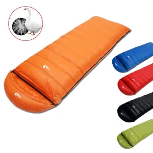 Ultralight Waterproof Envelope-Type Goose Down Sleeping Bag for Backpacking, Camping, and Travel