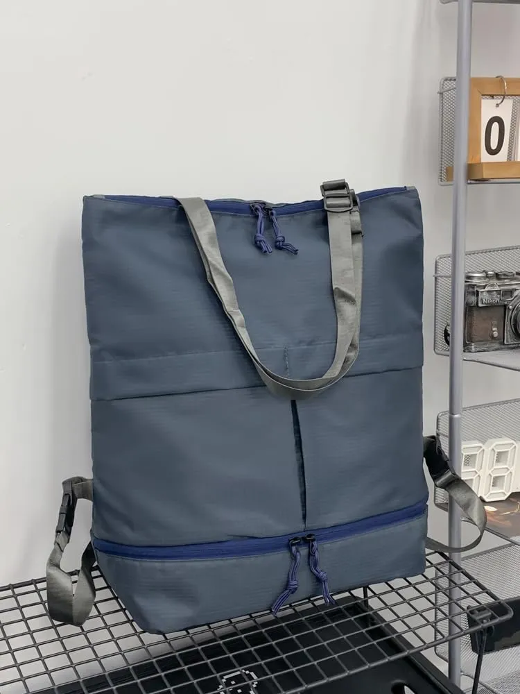 Unisex Large Capacity Durable Nylon Waterproof Travel Backpack, Gym and Work Bag.Blue