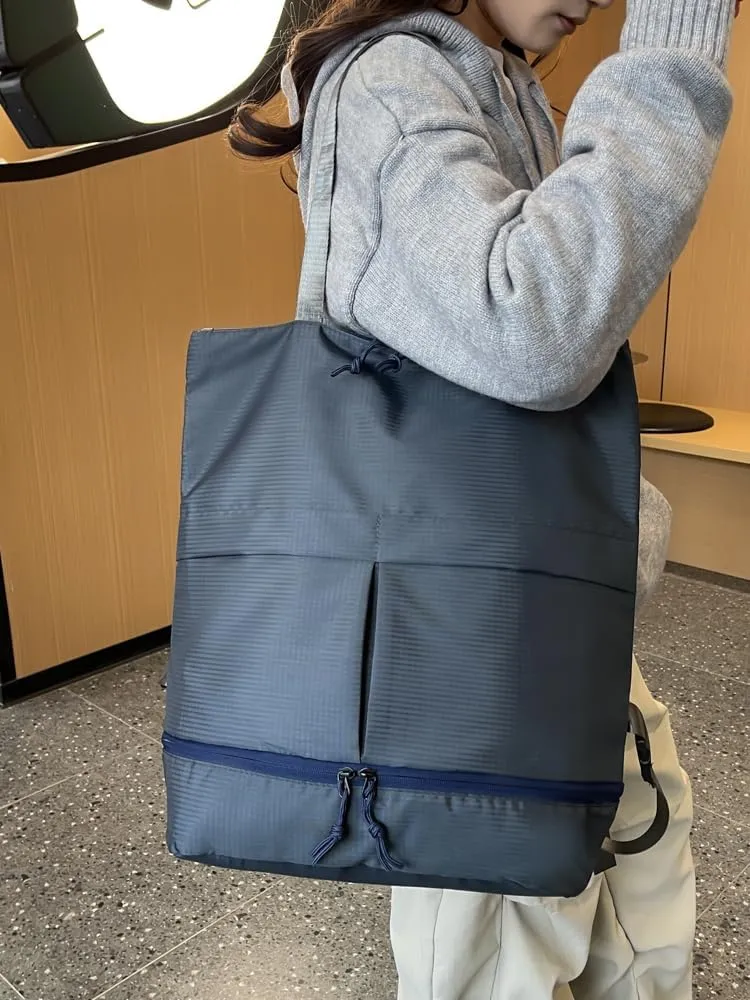 Unisex Large Capacity Durable Nylon Waterproof Travel Backpack, Gym and Work Bag.Blue