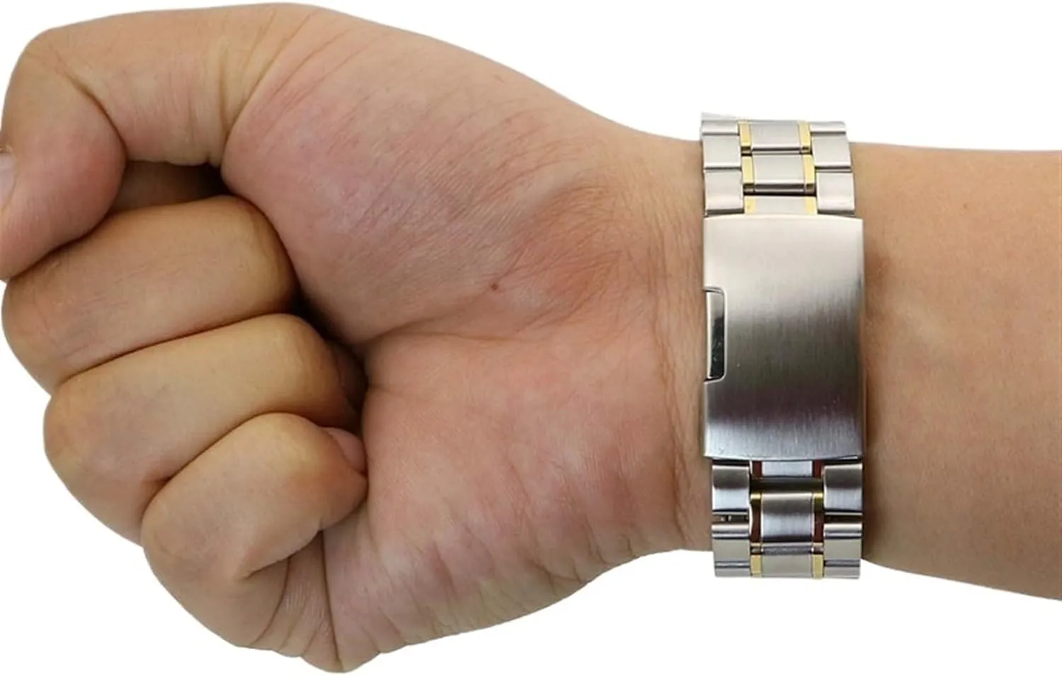 Universal 18mm 20mm 22mm 24mm 26mm 28mm 30mm Solid Classic Stainless Steel Band Metal Band Belt with Pin