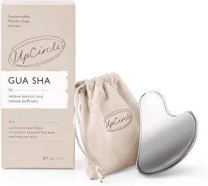UPCIRCLE Gua Sha Facial Tool - Relieves Tension, Aids Lymphatic Drainage   Boosts Circulation for A Healthy Glow – Stainless Steel Tool